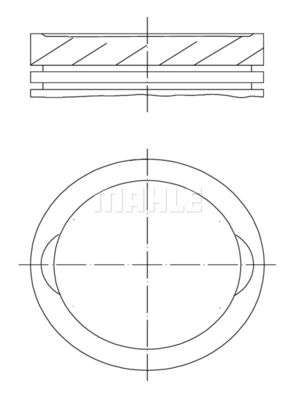 0339800 MAHLE Поршень