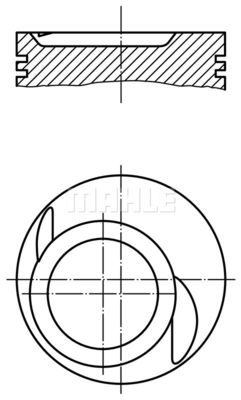 0829802 MAHLE Поршень