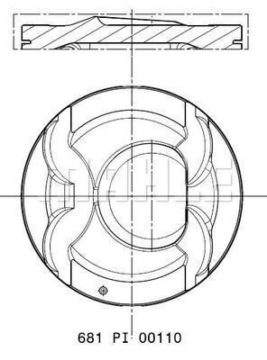 681PI00110002 MAHLE Поршень