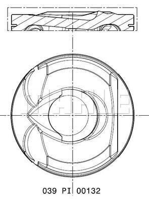 039PI00132001 MAHLE Поршень