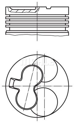 0123410 MAHLE Поршень