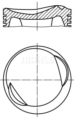 0826500 MAHLE Поршень