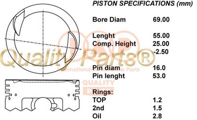 10020063 IAP QUALITY PARTS Поршень