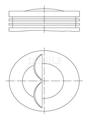 0078001 MAHLE Поршень