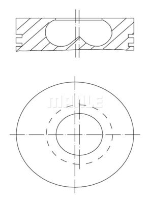 0070400 MAHLE Поршень