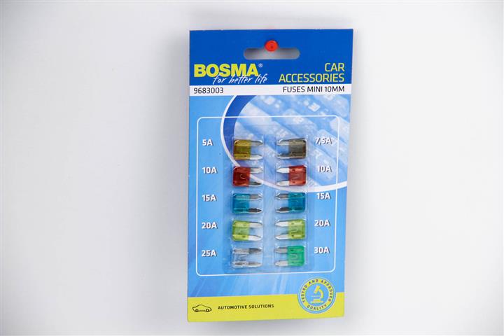 Комплект предохранителей 10 MM к-кт 10 шт (2614) BOSMA 2614