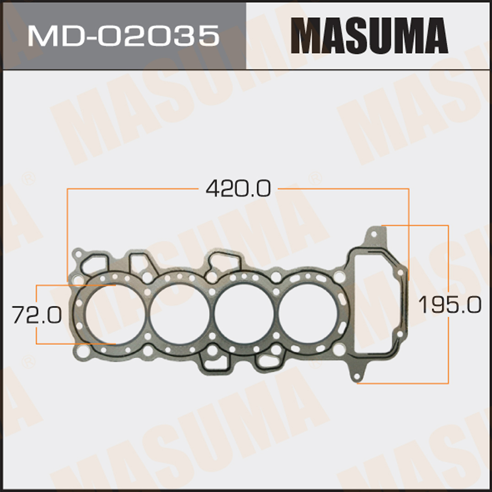 Прокладка головки блока цилиндров Masuma                MD-02035