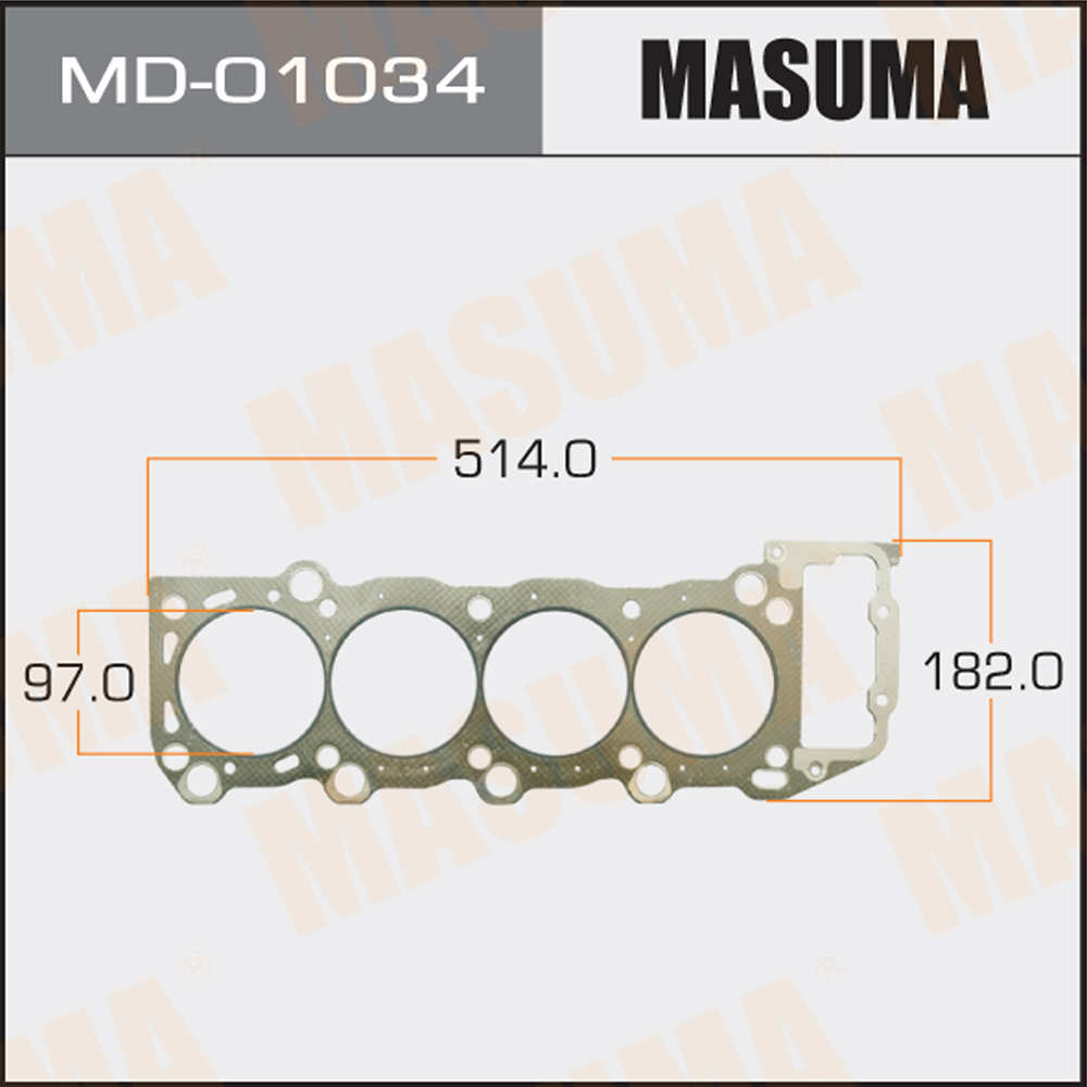 Прокладка головки блока цилиндров Masuma                MD01034