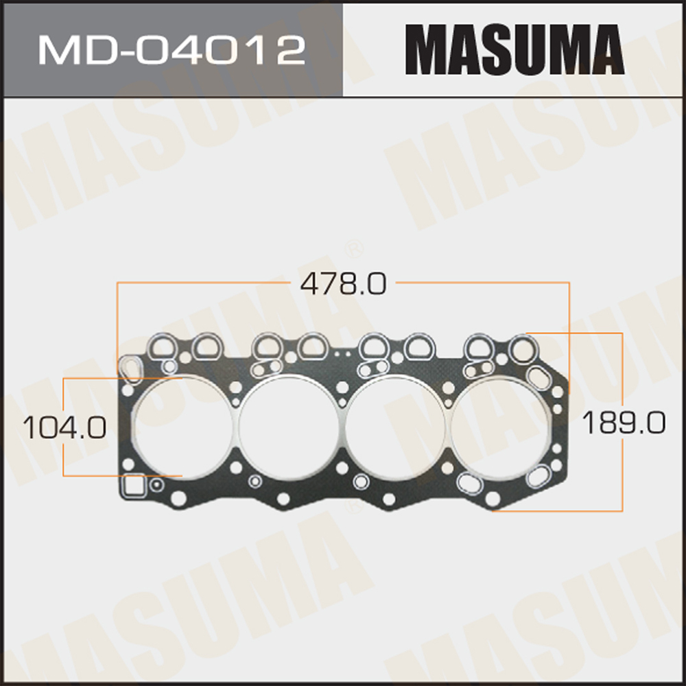 Прокладка головки блока цилиндров Masuma                MD04012