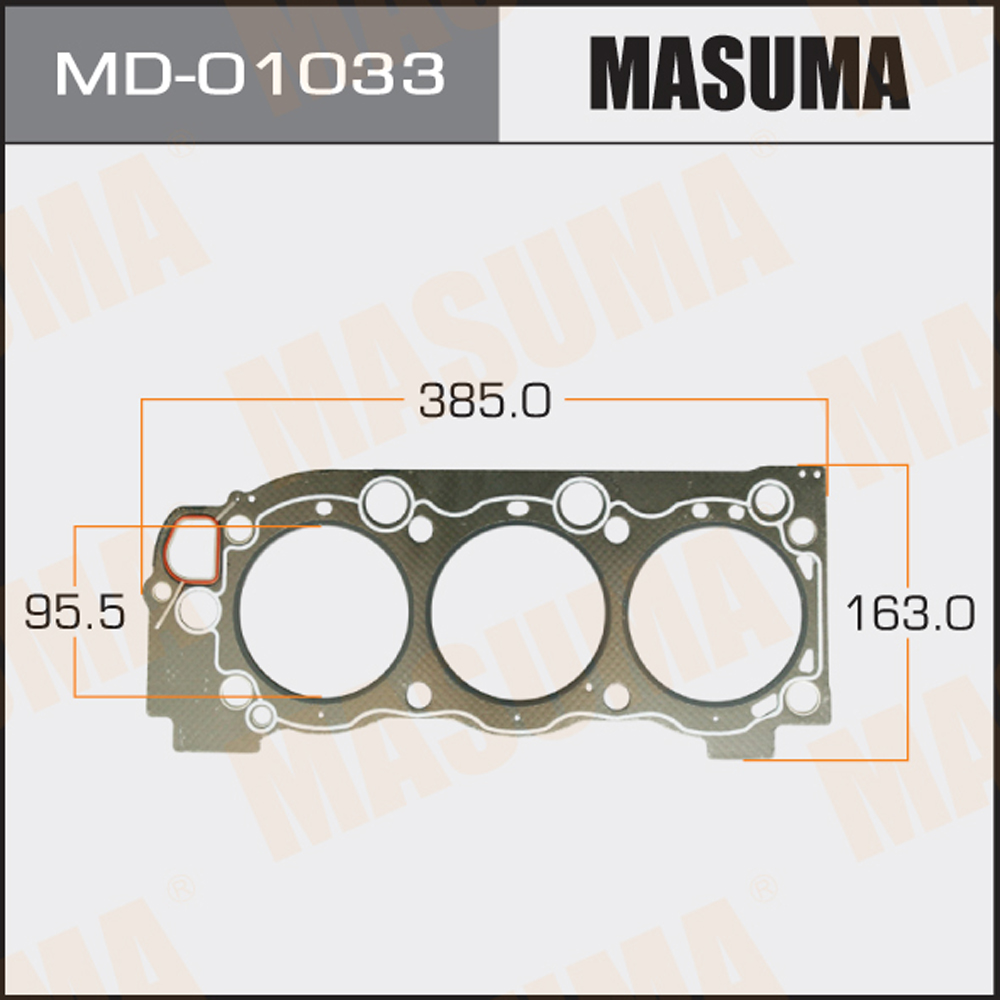 Прокладка Головки блока masuma 5vz-fe LH (110) Толщина 1,60 мм Masuma                MD-01033