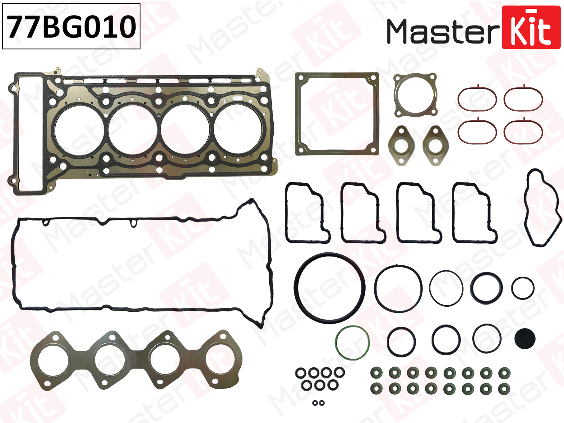 Верхний комплект прокладок ГБЦ Master KiT                77BG010