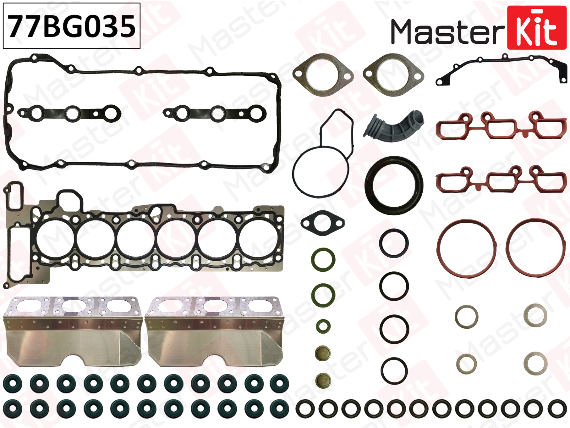 Верхний комплект прокладок с прокладкой ГБЦ Master KiT                77BG035