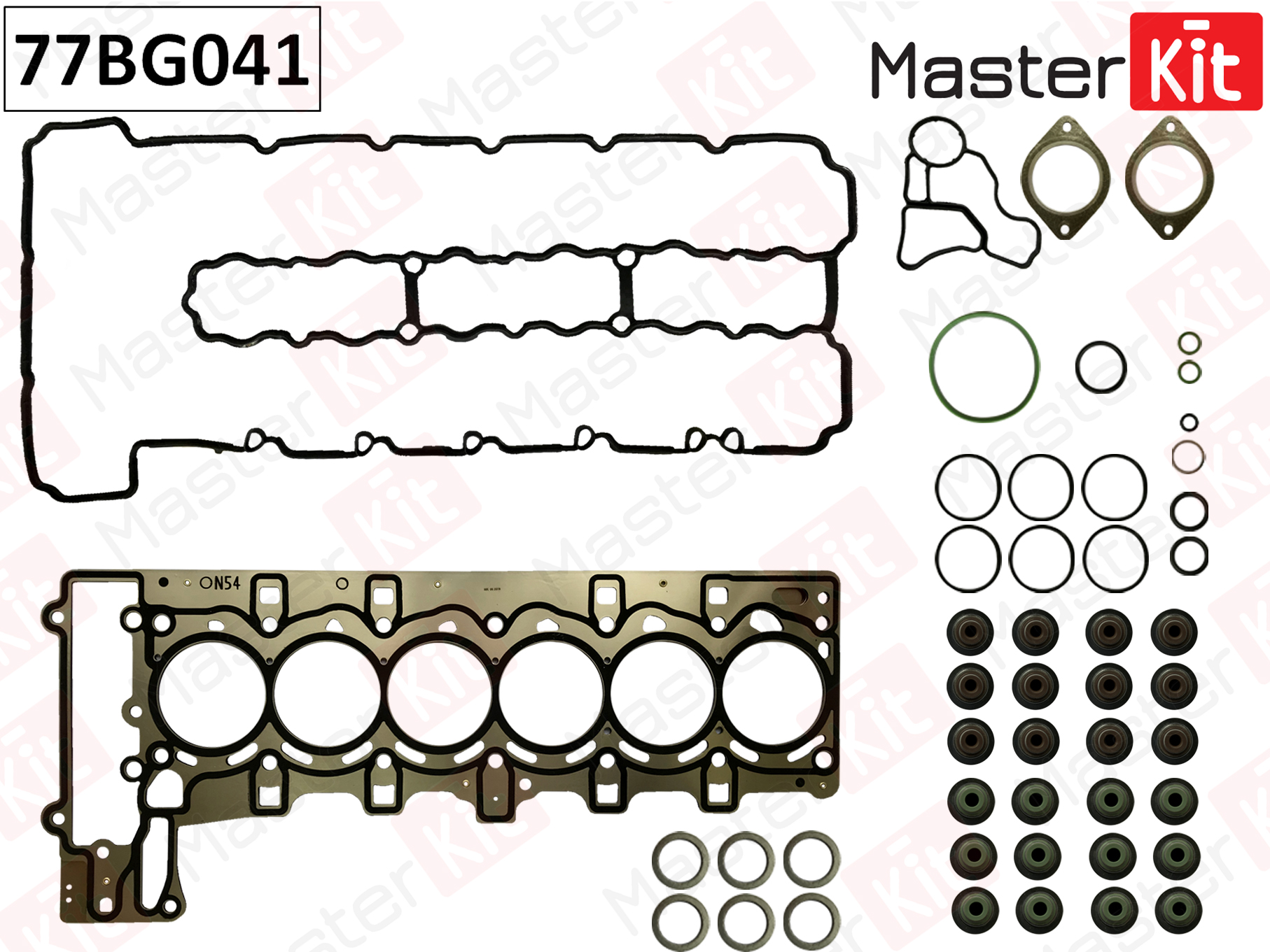 Верхний комплект прокладок с прокладкой ГБЦ Master KiT                77BG041