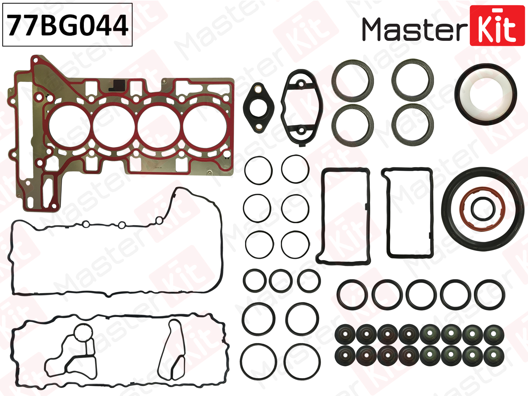 Верхний комплект прокладок с прокладкой ГБЦ Master KiT                77BG044