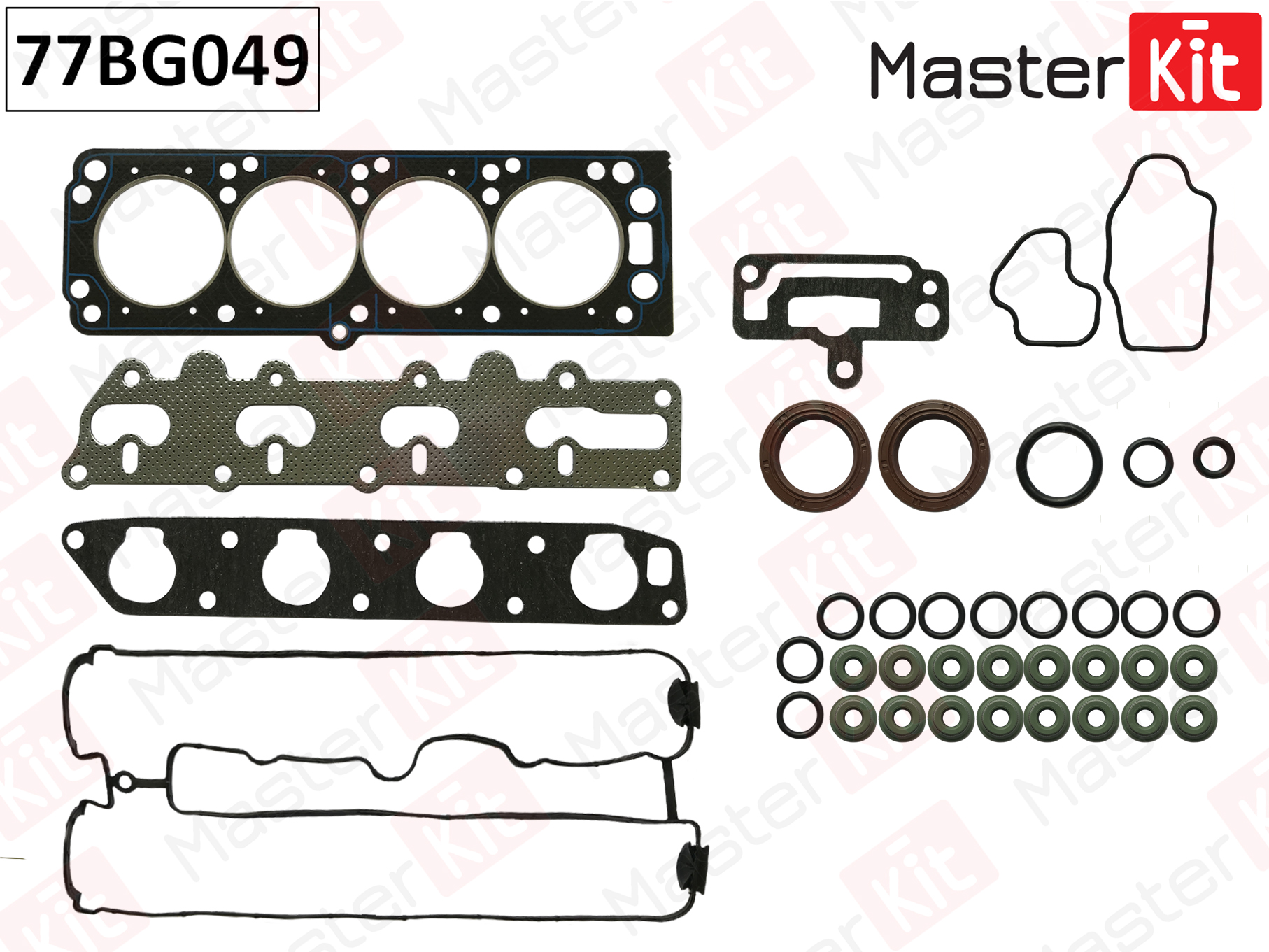 Верхний комплект прокладок ГБЦ Master KiT                77BG049