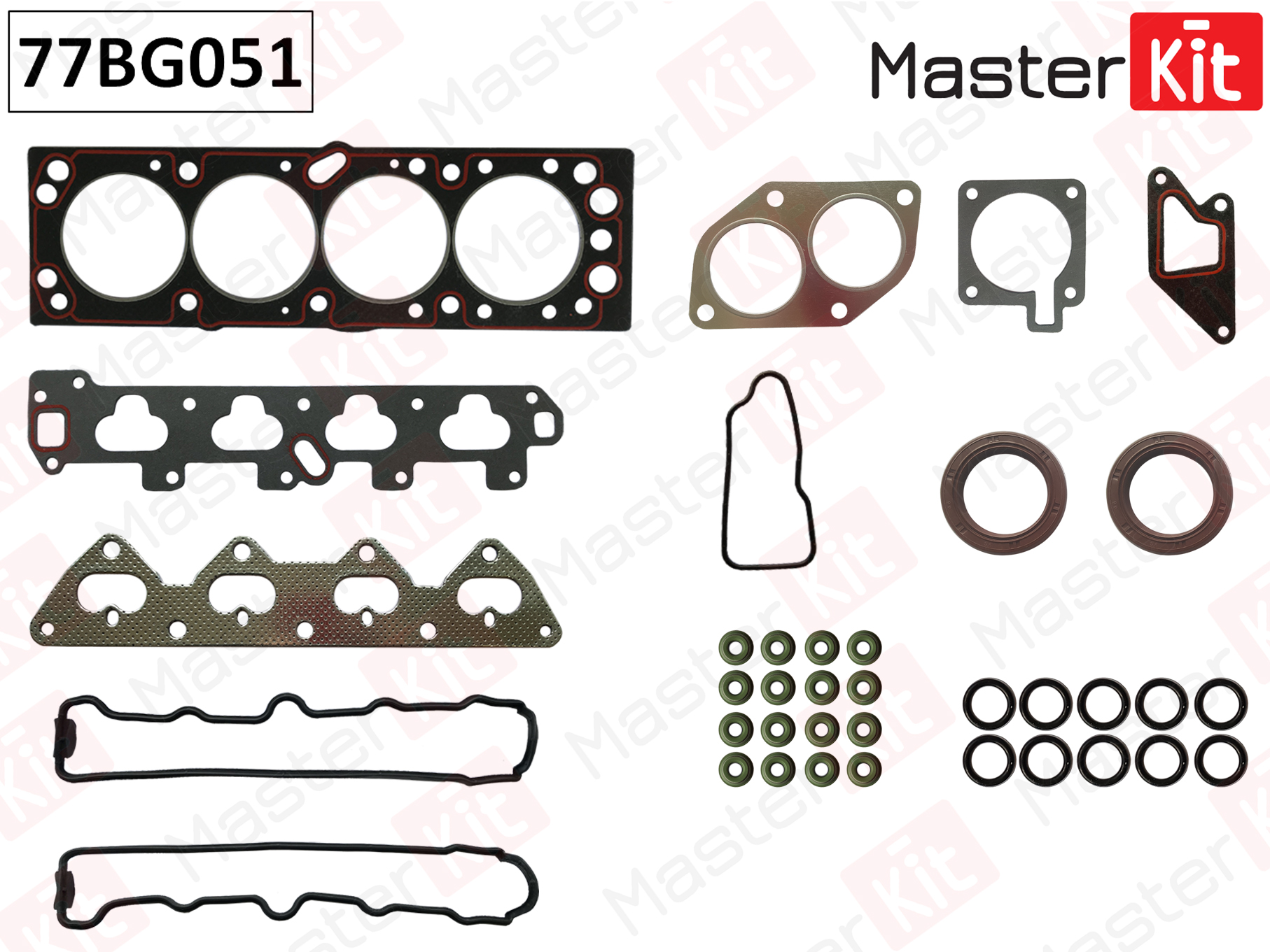 Верхний комплект прокладок ГБЦ LCV Master KiT                77BG051