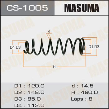 CS1005 MASUMA Пружина ходовой части