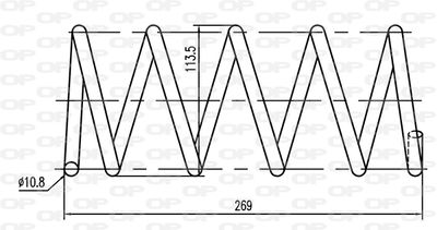 CSR902900 OPEN PARTS Пружина ходовой части