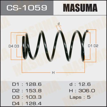 CS1059 MASUMA Пружина ходовой части