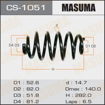 CS1051 MASUMA Пружина ходовой части