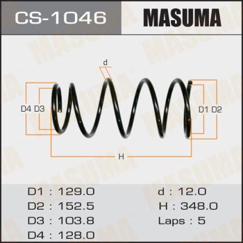 CS1046 MASUMA Пружина ходовой части