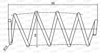 CSR901100 OPEN PARTS Пружина ходовой части