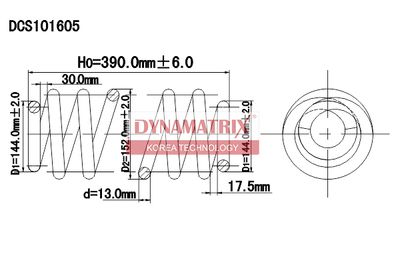 DCS101605 DYNAMATRIX Пружина ходовой части