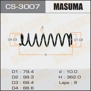CS3007 MASUMA Пружина ходовой части