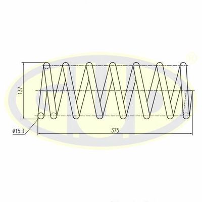 GCS227593 G.U.D. Пружина ходовой части