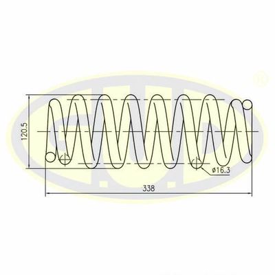 GCS288925 G.U.D. Пружина ходовой части