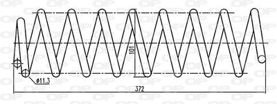 CSR924600 OPEN PARTS Пружина ходовой части