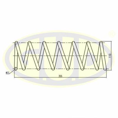 GCS255438 G.U.D. Пружина ходовой части