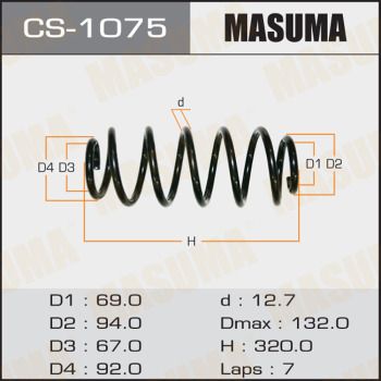 CS1075 MASUMA Пружина ходовой части