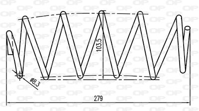 CSR903400 OPEN PARTS Пружина ходовой части