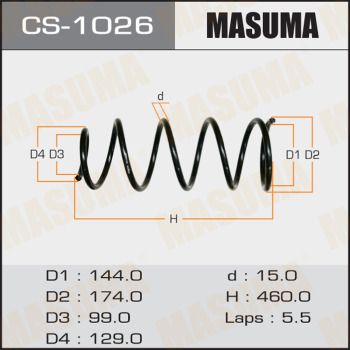 CS1026 MASUMA Пружина ходовой части