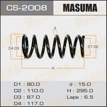 CS2008 MASUMA Пружина ходовой части