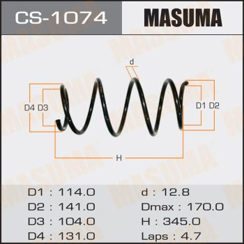 CS1074 MASUMA Пружина ходовой части