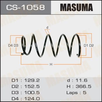 CS1058 MASUMA Пружина ходовой части