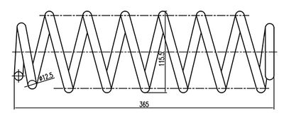 CSR902602 OPEN PARTS Пружина ходовой части