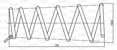 CSR920400 OPEN PARTS Пружина ходовой части