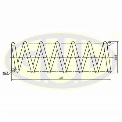 GCS235749 G.U.D. Пружина ходовой части