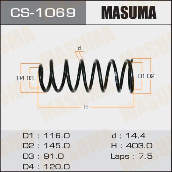 CS1069 MASUMA Пружина ходовой части