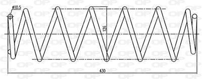 CSR931200 OPEN PARTS Пружина ходовой части