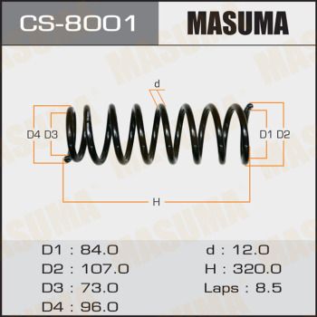 CS8001 MASUMA Пружина ходовой части