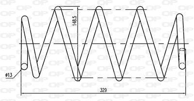 CSR936200 OPEN PARTS Пружина ходовой части