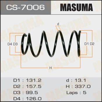 CS7006 MASUMA Пружина ходовой части