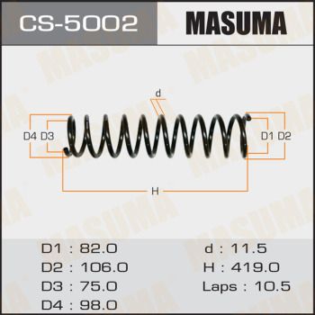 CS5002 MASUMA Пружина ходовой части