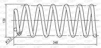 CSR913000 OPEN PARTS Пружина ходовой части