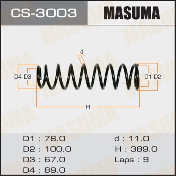 CS3003 MASUMA Пружина ходовой части