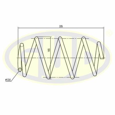 GCS037262 G.U.D. Пружина ходовой части